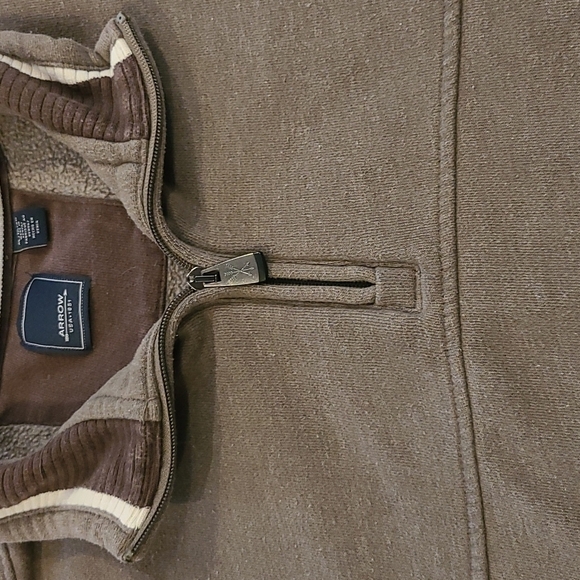 arrow Tan Quarter-Zip Pullover Jacket - Picture 2 of 6